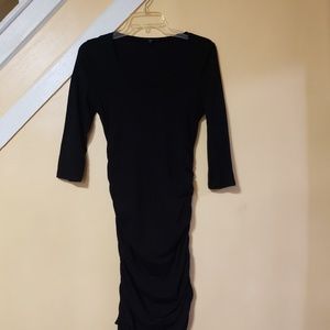 Little Black Ruffled Party Dress